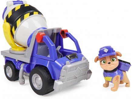 Coffret pat patrouille ruben & cie : camion toupie + mix - vehicule de luxe - figurine chien - paw patrol - Spin master