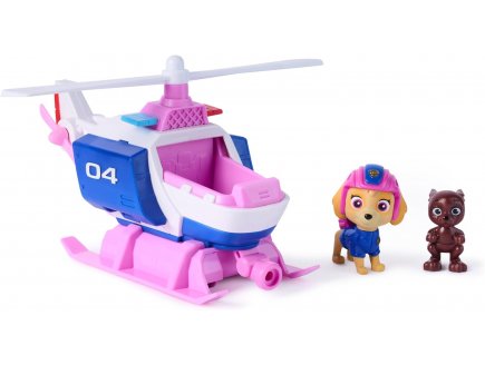 Coffret Pat Patrouille Search & Rescue : H�licopt�re retro friction + Stella + Kangourou - V�hicule Sauvetage - Figurine chien - Paw Patrol - Spin Master