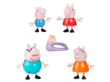 Coffret Peppa Pig et sa Famille de 5 - Figurines, personnages - Hasbro - G0506 - Jouet Pr�scolaire