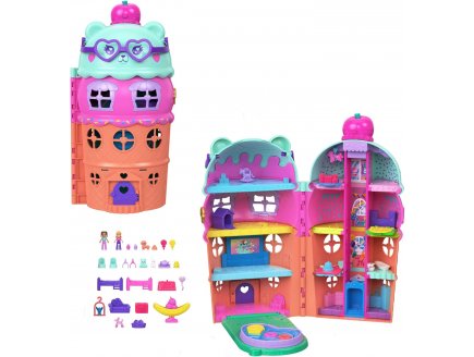 Coffret Polly Pocket Maison Cornet de Glace + 2 figurines + 24 accessoires - Mattel - JFT91 - Poup�e