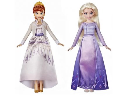 Coffret poup?e reine des neiges ii - anna et elsa tenues royales : 2 poup?es - 4 tenues - disney frozen - Hasbro - f2063
