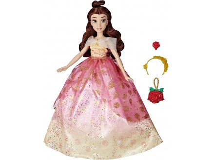 Coffret poupee belle multi tenues + accesoires - disney princess belle et la bete - Hasbro - f4625