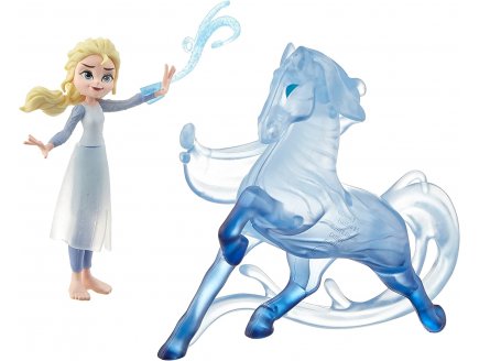 Coffret reine des neiges ii : poupee elsa et cheval nokk + 1 accessoire - disney frozen mini poupees - Hasbro - e6857