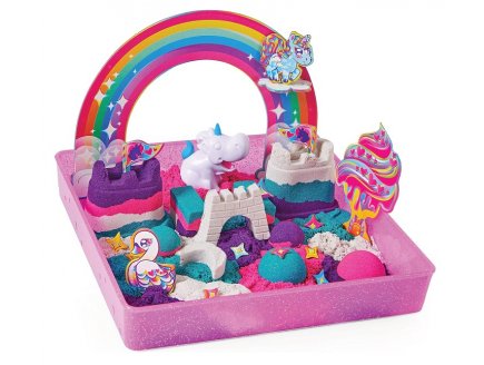 Coffret royaume des licornes kinetic sand - sable magique - Spin master - 20134878 - modelage
