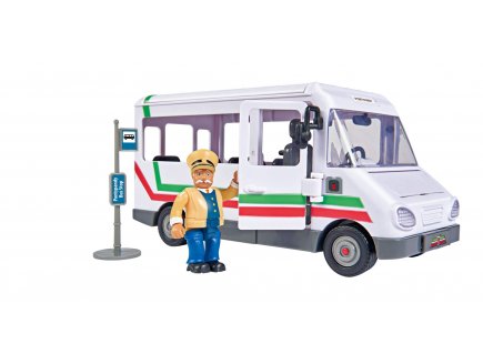 COFFRET SAM LE POMPIER : LE BUS BLANC DE TREVOR AVEC UNE FIGURINE ET ACCESSOIRES - DICKIE 10925107038