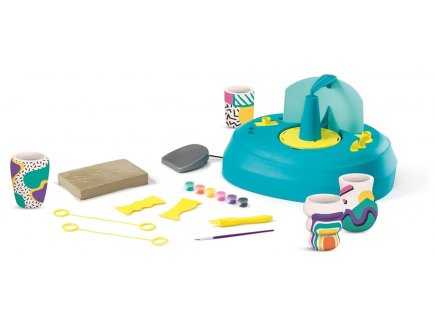 Coffret terra poterie enfant - tour de potier electrique - Maped creativ - argile, modelage