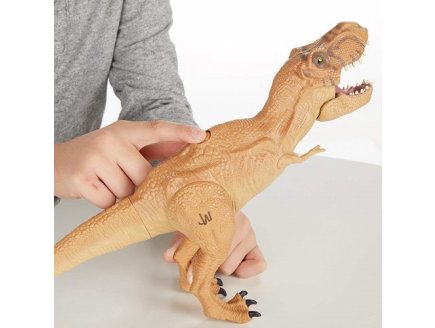 Dinosaure grand t-rex 40 cm : machoire s'actionne - tyrannosaurus - dino - jurassic world - hasbro