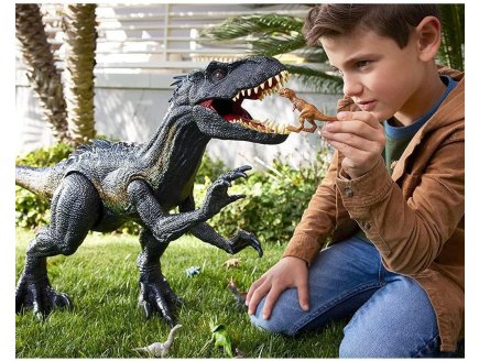 Dinosaure indoraptor super colossal 91 cm - jurassic world - Mattel - hky14 - figurine
