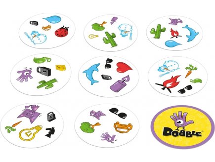 Dobble Giant XXL, G�ant - 4 Mini Jeux exclusifs - Zygomatic - Jeu de cartes surdimensionn�es, Ext�rieur