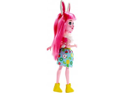Enchantimals poupee bree bunny et twist le lapin - figurine 15 cm - animal - Mattel fxm73