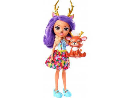 Enchantimals poupée Sprint et Danessa Deer la Biche - Figurine 15 cm - Animal - Mattel FXM75