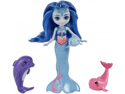 Enchantimals royale ocean poupee dorinda dolphin + dauphin happy tipper splasher - famille de dorinda dauphin - Mattel - hcf72