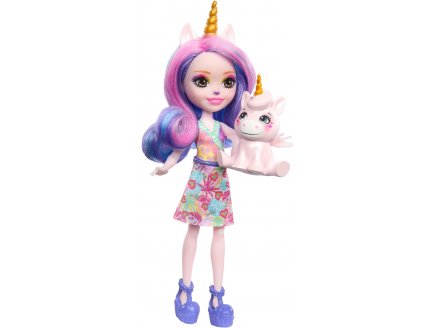 Enchantimals sunshine beach poupee ulia licorne et pacifica - figurine 15 cm - animal - Mattel hrx84