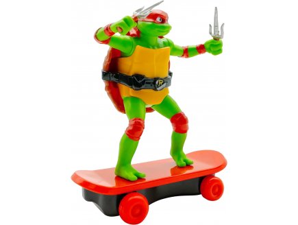 Figurine Raphael 12 cm avec Skate - les Tortues Ninja Mutant Mayhem - TMNT - Turtles