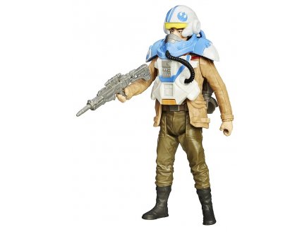 Figurine star wars poe dameron avec armure 9 cm - episode vii - Hasbro - b3893