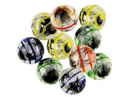 Filet de 10 calots 25 mm Oeil de Dragon - S�rie Collector - Kim Play - Jeu de recreation, adresse