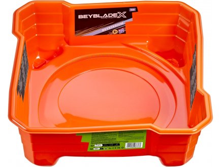Grand Beystadium Orange : Ar�ne de combat pour toupie Beyblade X : 39 X 39 cm - Accessoire toupie - Stadium