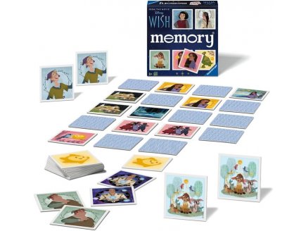 GRAND MEMORY WISH 64 CARTES - DISNEY - RAVENSBURGER - 22595 - JEU EDUCATIF
