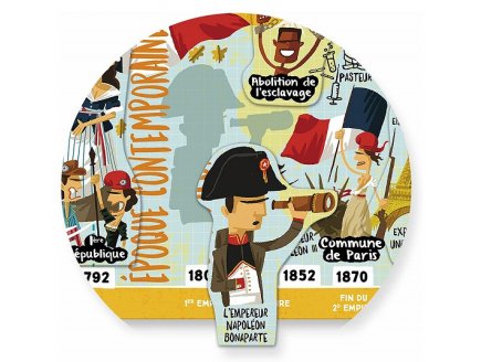 Grande frise historique magnetique en bois - vilac - 2736 - puzzle jeu educatif
