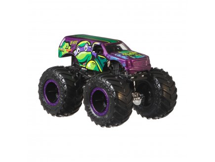 Hot wheels  tortues ninja - monster trucks donatello -  voiture - vehicule miniature - monster jam - tmnt - turtles - Mattel hkm22