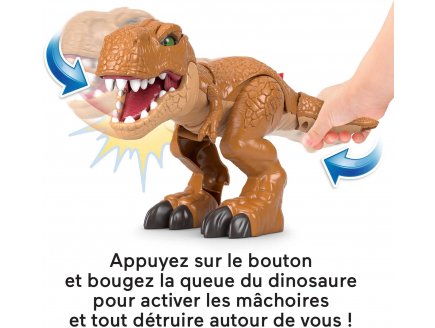 Imaginext Jurassic World : Dinosaure T-Rex 36 cm articul - Dino attaque Tyrannosaure - Fisher-Price HFC04