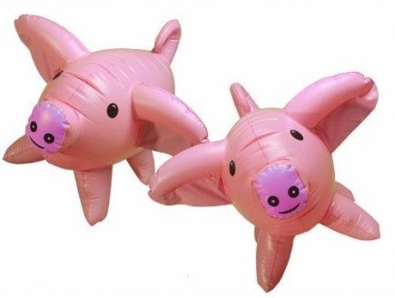 Jeu de cochons geants gonflables - maxi cochons xxl - Winning moves - 02723 - jeu des, hasard