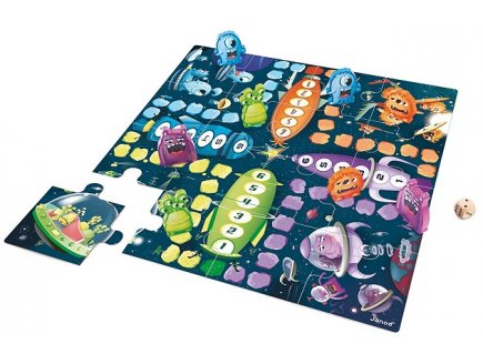 Jeu de dada monstres de l'espace format xxl - Janod - j02792 - jeu societe