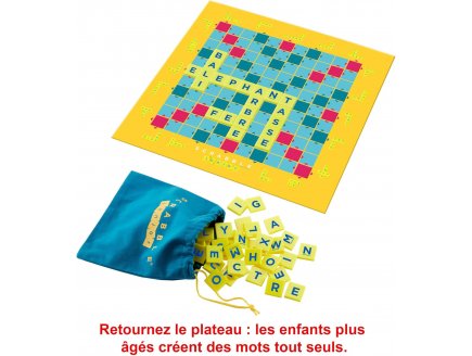 Jeu de socit Scrabble junior - jeu de lettres - Nouvelle version Franaise - Mattel - y9668
