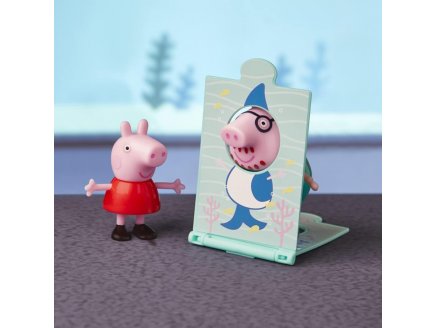 L'aquarium de peppa pig + 7 accessoires + 2 figurines : peppa le cochon et papa pig - Hasbro - f4411