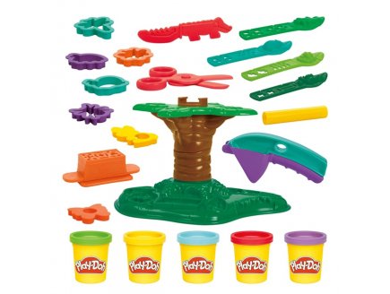 L'arbre créatif dans la Jungle Play-Doh - Pate à Modeler, Accessoires - Hasbro - G0504 - Animaux, Nature