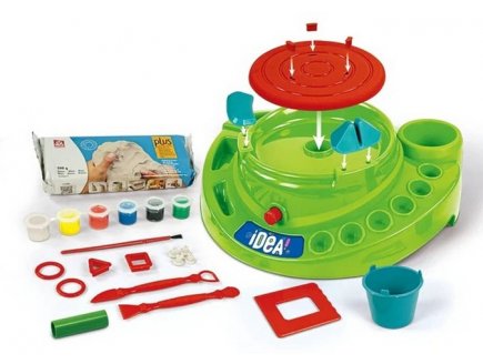 L'Atelier de poterie - Idea Clementoni - 52946 - Tour de potier, Modelage argile