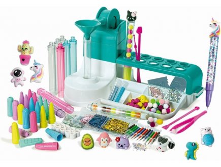 L'atelier des stylos, 10 stylos colores a creer - idea Clementoni - 52769 - coffret creatif original