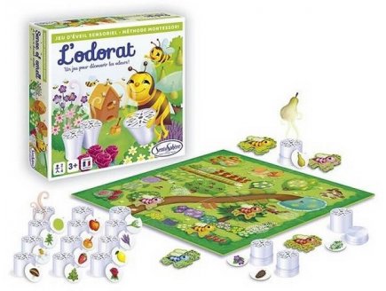 L'odorat - jeu d'eveil sensoriel m?thode montessori - sentosph?re - 136 - odeurs