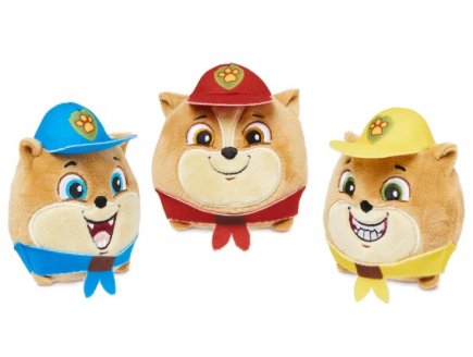 LA SUPER PAT PATROUILLE LE FILM : CHIENNE LIBERTY QUI S'ETIRE ET LA PAT PATROUILLE JUNIOR - PELUCHE LICENCE PAW PATROL - SPIN MASTER - 20143564