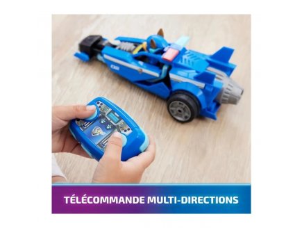 La Super Pat Patrouille le film : RC voiture police Chase son 26 cm - V�hicule radiocommand� - Paw Patrol The Mighty Movie