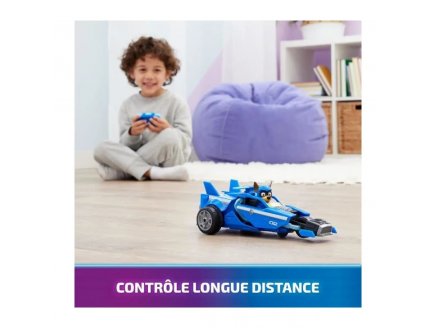 La Super Pat Patrouille le film : RC voiture police Chase son 26 cm - V�hicule radiocommand� - Paw Patrol The Mighty Movie