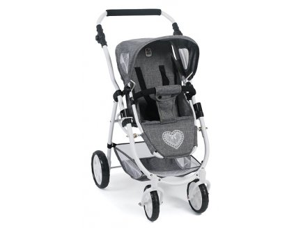 Landau combine motion 3 en 1 jean gris poupe - bayer chic 2000 - 63776