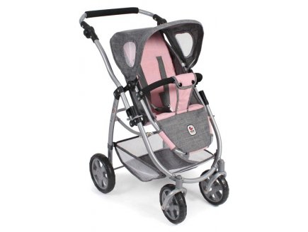 Landau Combine motion 3 en 1 rose et gris poupe - Bayer Chic 2000 - 63715