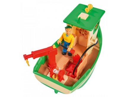 Le bateau de peche de charlie - sam le pompier - simba - figurine et accessoires