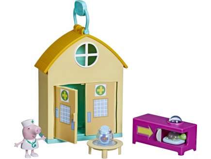 Le cabinet veterinaire peppa pig + 3 accessoires + figurine peppa le cochon - Hasbro - f3757