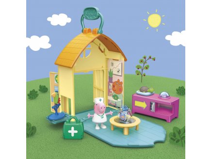 Le cabinet veterinaire peppa pig + 3 accessoires + figurine peppa le cochon - Hasbro - f3757