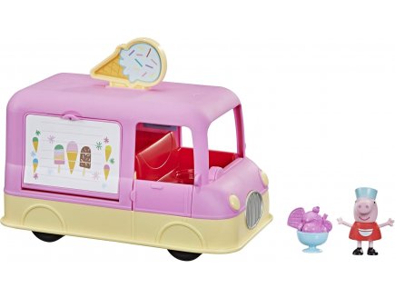 Le camion de glace de peppa  avec son + accessoire + figurine peppa le cochon - Hasbro - f2186