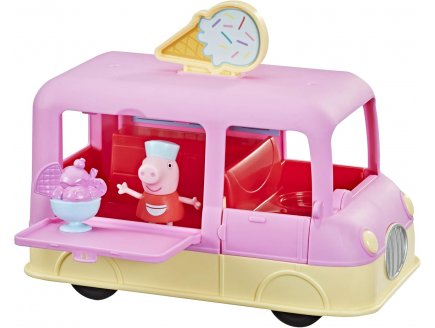 Le camion de glace de peppa  avec son + accessoire + figurine peppa le cochon - Hasbro - f2186