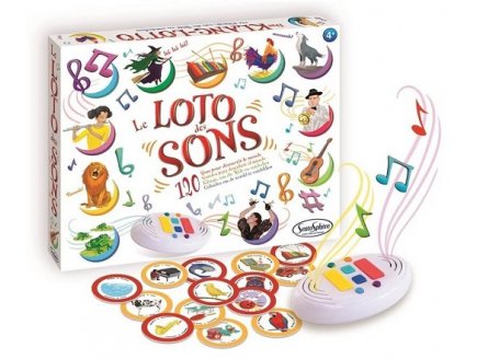 Le loto des sons 120 sons - jeu d'eveil sensoriel educatif - Sentosphere - ou?e