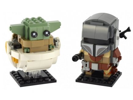 Lego brickheadz star wars 75317 le mandalorien et l'enfant