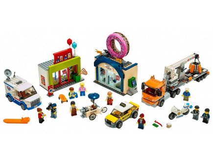 Lego city 60233 l'ouverture du magasin de donuts