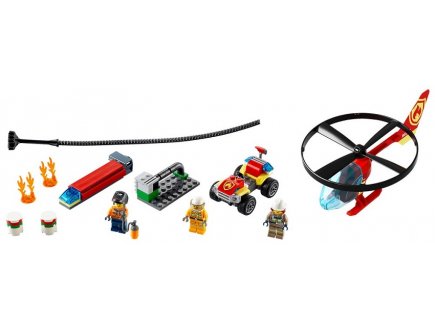 Lego city 60248 l'intervention de l'helicoptere des pompiers
