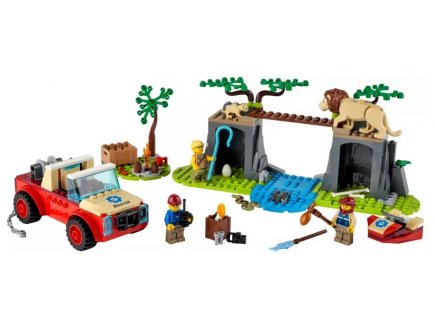 Lego city 60301 le tout terrain de sauvetage des animaux sauvages