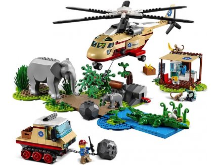 Lego city 60302 l'operation de sauvetage des animaux sauvages