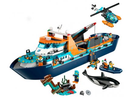Lego city 60368 le navire d'exploration arctique